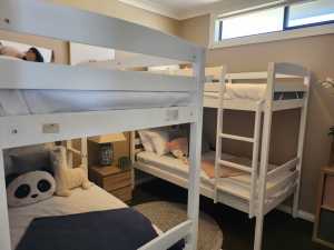 2x bunk beds with brand new mattresses