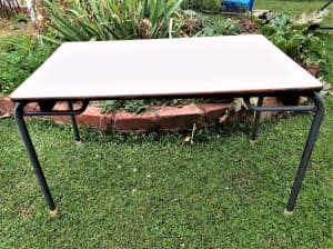 Craft Table for Kids  or Low Dining Table  - Laminated on Steel Frame.