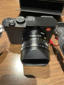 Leica Q2 digital camera complete with additional accessories