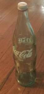 Vintage glass 1L Coca cola bottle