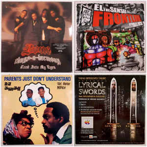 Rare Original Hip-hop/Rap 12 inch Vinyl Record Singles