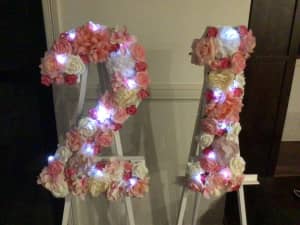 For Sale $60 - gorgeous 21st party numbers.