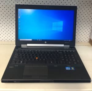 HP Elitebook Workstation 15” laptop, (Core I7,16gb ram, SSD, Warranty)
