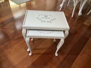 French stenciled tables