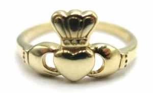 9ct Yellow Gold Unisex Ring Size O - 000500294470