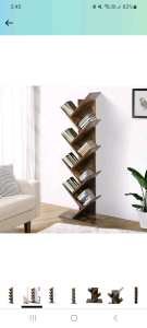 Wooden bookcase 8 tier