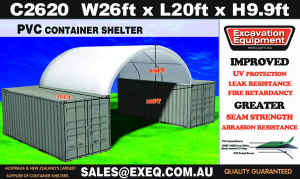 26ft X 20ft Container Shelter - No End wall