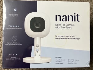 Nanit Pro Camera Flex stand breathing band *BRAND NEW UNOPENED*