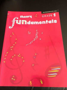 Grade 1 theory fundamentals for piano, good condition