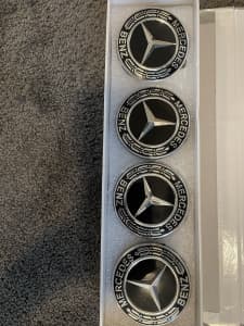Mercedes OEM Factory 4x Wheel Hub Caps
