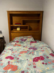 King Single Bed with storage