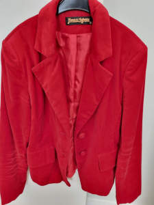 Red velvet feel Princess Highway red jacket