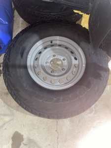 LandCruiser Workmate 225/95R16 tyres & wheels (x2)
