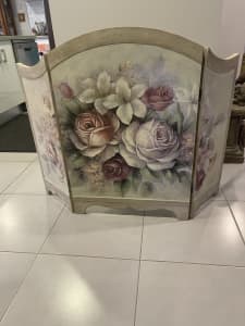 Beautiful Ornate hand painted fire 🔥 place cover