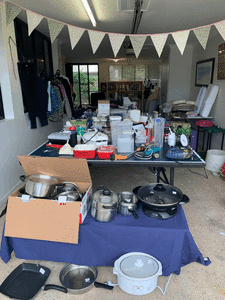 GARAGE SALE: including Household goods, fishing gear, books etc