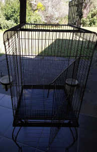 BIRD CAGE on a stand