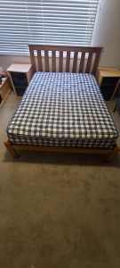 Double bed with mattress 