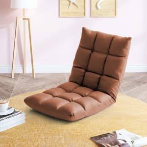 4X Coffee Lounge Floor Recliner Adjustable Gaming Sofa Bed Foldab...