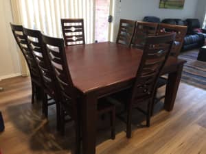 8 seater mahogany dining table