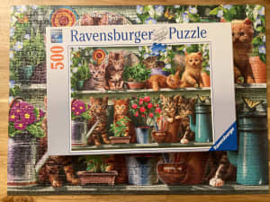 Jigsaw Puzzle (many available) including Cats on A Shelf 500 pieces