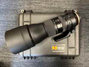 Tamron 150-600 lens (Canon) with Pelican case