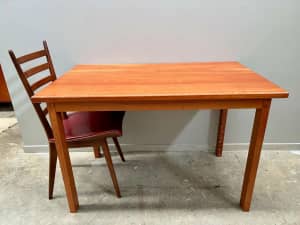 Vintage Solid Silky Oak Table/Desk