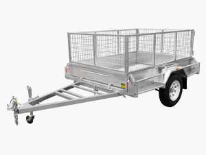7x4 box trailer galvanized 600 cage included Stock in Milperra