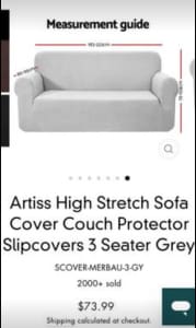 Artiss High Stretch 3str Sofa Cover Couch - ALL details in photos 