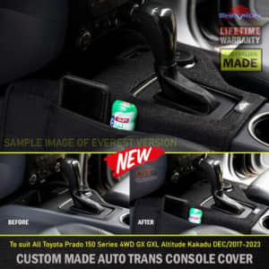 Shevron Transmission Console Cover Toyota Prado 150 GXL Kakadu 17-23