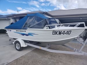 15 hours only 2018 Mercury four stroke 60hp on a refurbished Quintrex