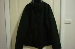 Nautica Mens Black Water Proof hooded Jacket Size L
