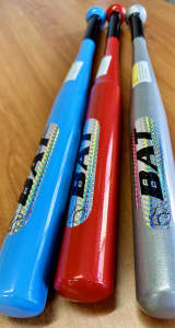 Aluminum Baseball Bat for professionals, red/grey/blue