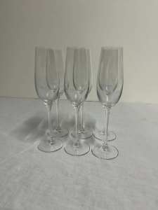 KROSNO Premium Champagne Flutes Glasses x6 **QUICK SALE**