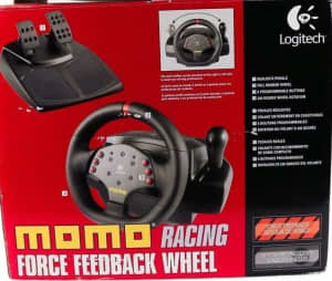 Logitech Momo Racing Force Feedback Wheel with Floor Pedals