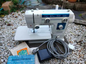 Vintage Janome sowing machine with instruction book $180