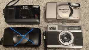 Olympus ,Konica, Fujica, Yashica 35MM Film Cameras