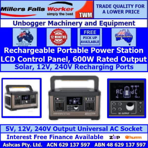 Millers Falls 600W Portable Power Station 140400mAh 520Wh Capacity