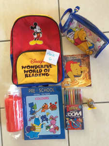 Winnie the Pooh Backpack and everything in photo - Brand New 