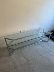Stunning Glass Coffee Table For Sale