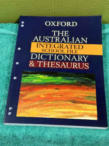 Oxford AUSTRALIAN INTEGRATED SCHOOL DICTIONARY AND THESAURAS.book..$5