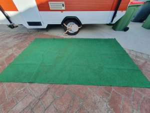 Green Synthetic Carpet Flooring for Camping. $25