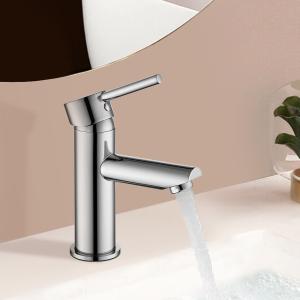 Round Chrome Basin Mixer Tap Bathroom Sink Faucets Vanity Tap