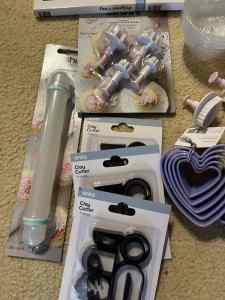 Bulk craft supplies - polymer clay and cutting tools