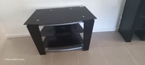 Glass TV Unit with shelves