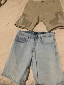 2 boys/mens quality shorts size 28 Each $6 or together $9