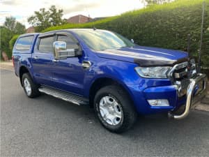 2016 FORD RANGER PX MKII 6 SP MANUAL DUAL CAB UTILITY, 5 seats