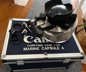 Canon Marine Capsule A and carrying case underwater housing