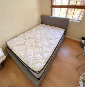 Double Bed Frame and Mattress
