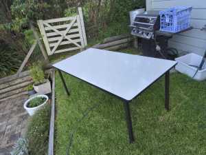 FREE Desk, Table Large with welded metal legs FREE