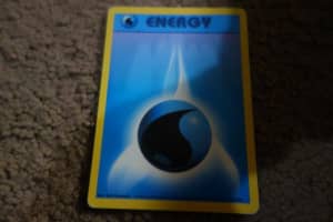 1999 pokemon water energy card  102/102  very good condition